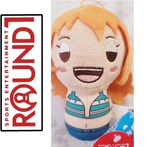 Onepiece Plush Toy with Vibrant Orange Hair